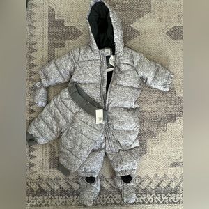 BABY GAP SNOWSUIT with extra set Pants, 6–12 months